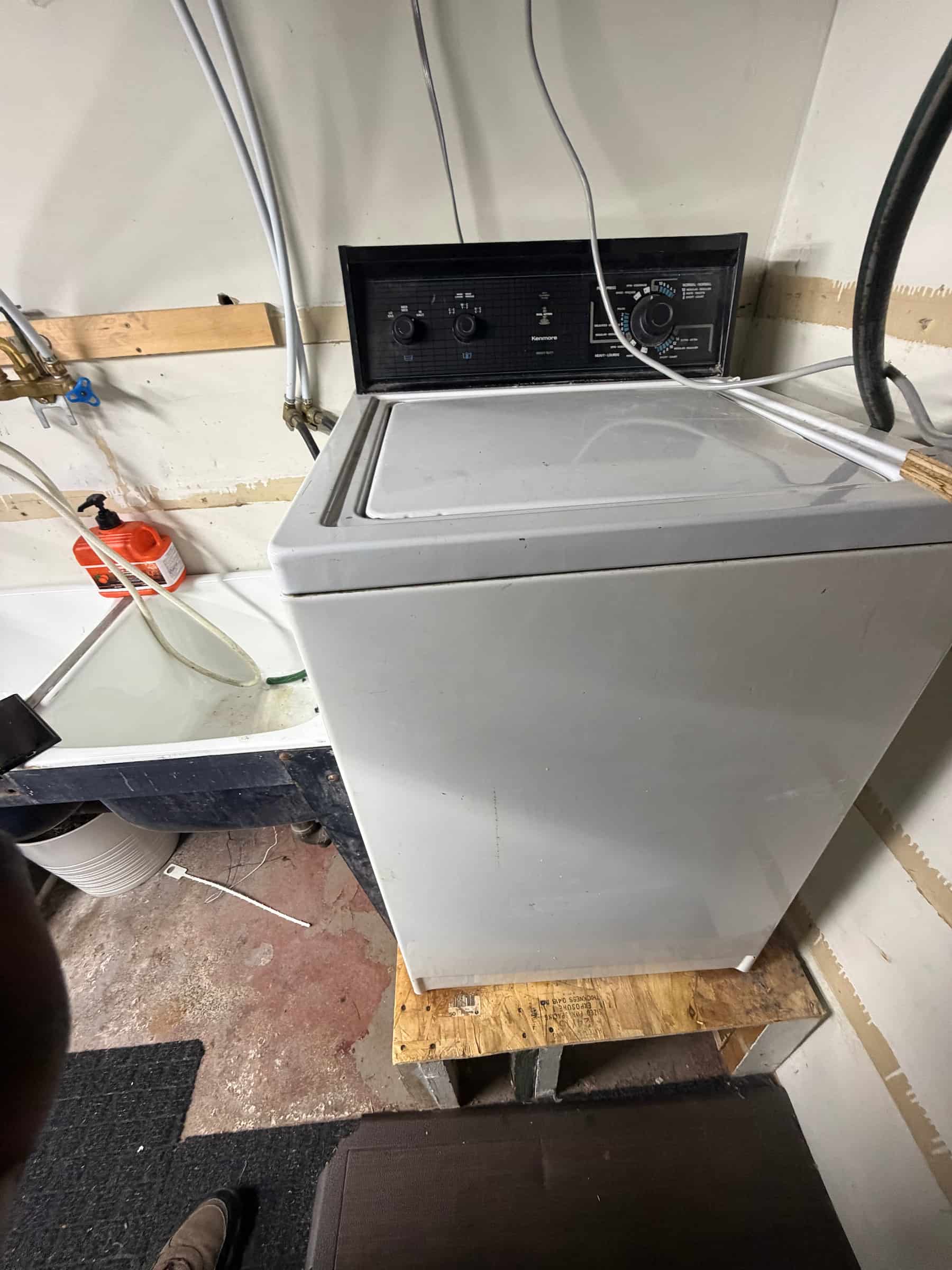 Washer tested and working properly after repair in Halifax & Surrounding Areas.
